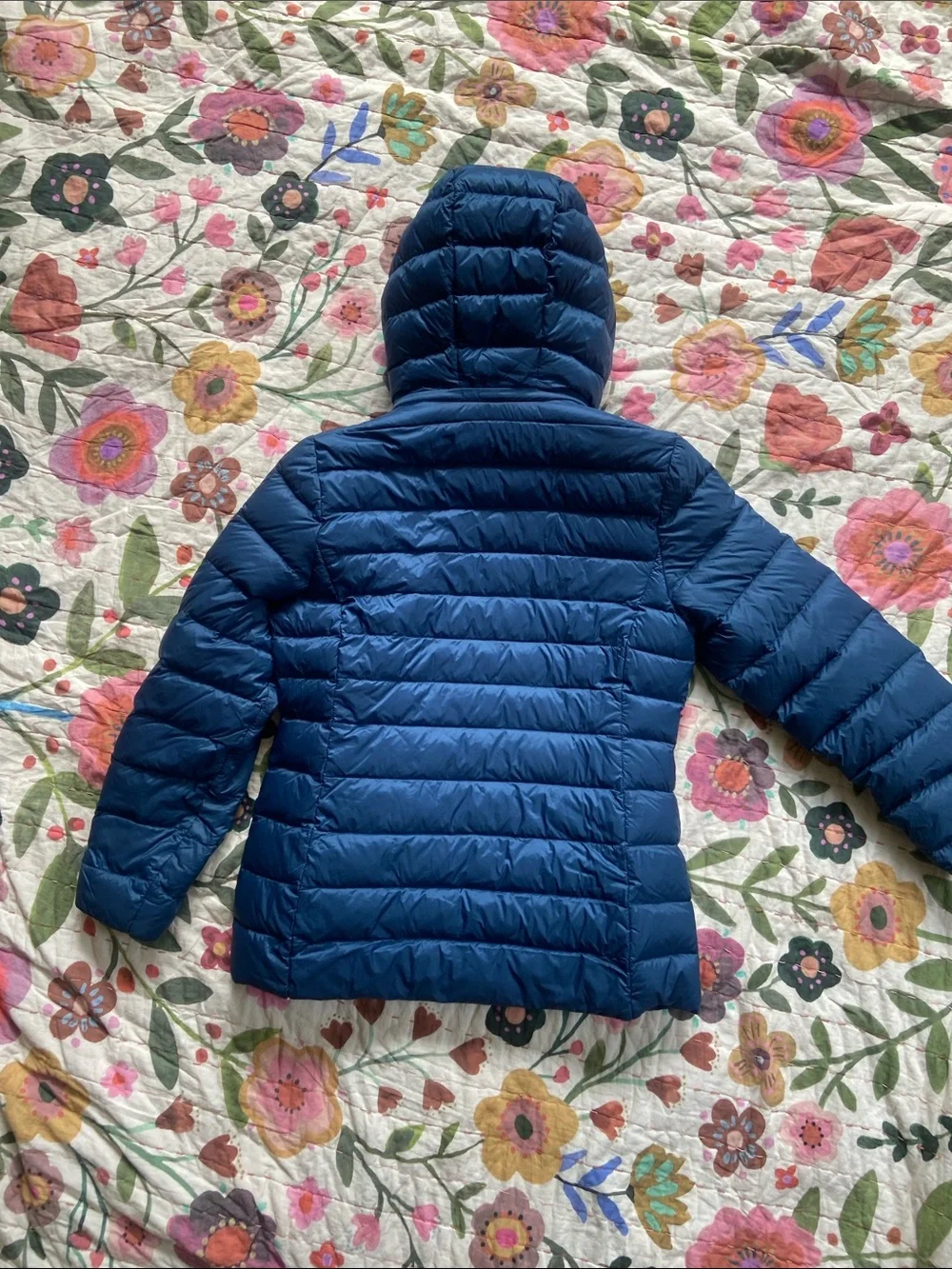 32 Degrees Dark Teal Quilted Hooded Puffer Jacket L